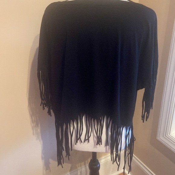 THE BEATLES Size Junior XXL 19 Oversized Fringed Cropped Abbey Road Shirt - Picture 4 of 8